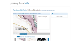 Desktop Screenshot of potterybarnkids.cashstar.com