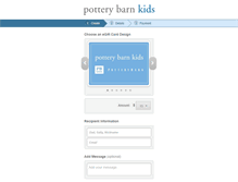 Tablet Screenshot of potterybarnkids.cashstar.com