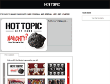 Tablet Screenshot of hottopic.cashstar.com