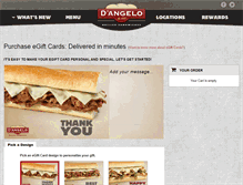 Tablet Screenshot of dangelos.cashstar.com