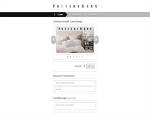 Tablet Screenshot of potterybarn.cashstar.com