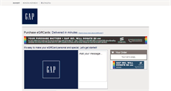 Desktop Screenshot of gap.cashstar.com