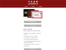 Tablet Screenshot of landrys.cashstar.com
